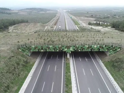 Kara ve demir yollarında 21 ekolojik köprü yapıldı