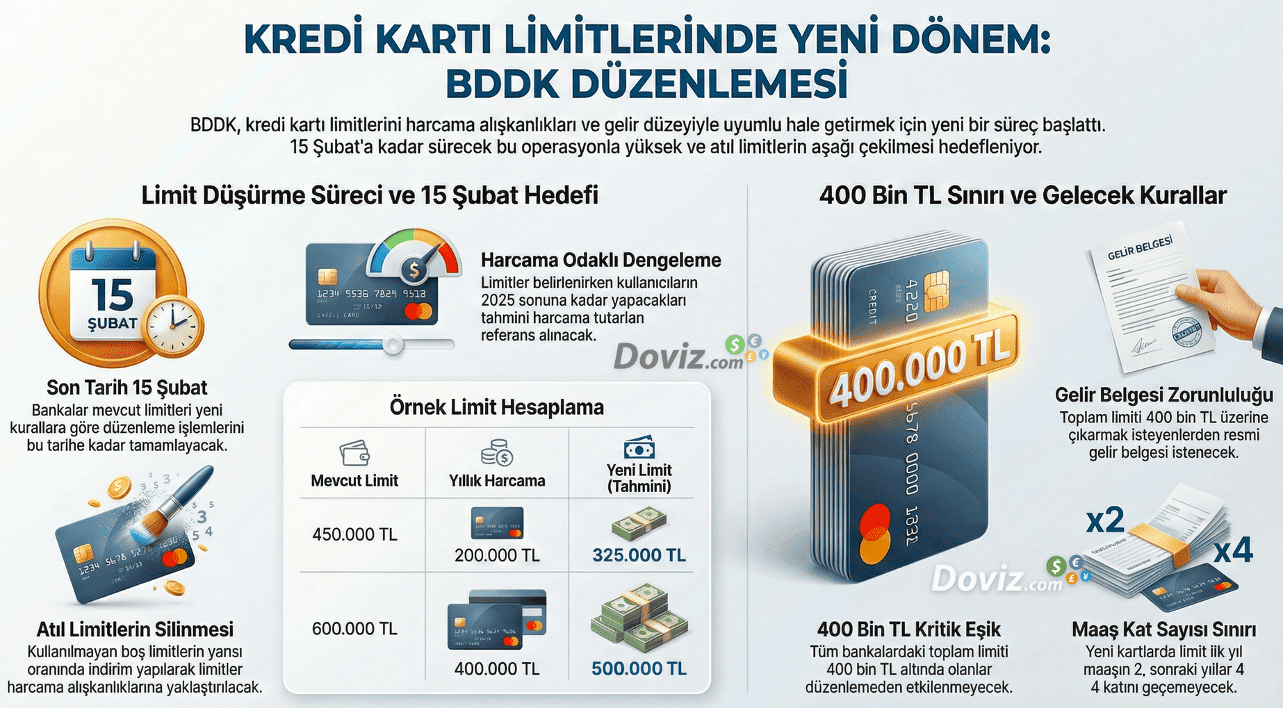  Kart limitleri için bankalara 15 Şubat talimatı