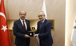 KKTC Cumhurbaşkanı Tatar'dan Darphane'ye ziyaret