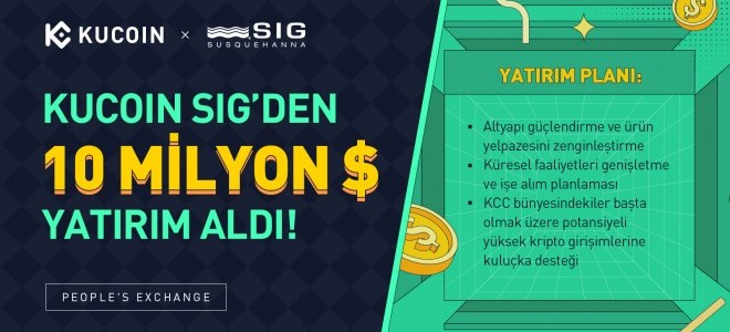 KuCoin, SIG’den 10 milyon dolar yatırım aldı