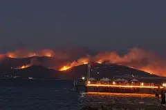 Milas'ta orman yangını: 1120 kişi tahliye edildi