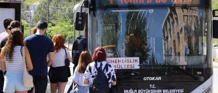 Muğla'da öğrenciye toplu taşıma 1 lira oldu