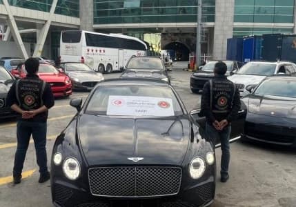 Piyasa değeri 540 milyon lira olan 50 lüks araç ele geçirildi