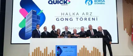 Quick Sigorta payları 76,60 TL fiyatla borsaya 'merhaba' dedi