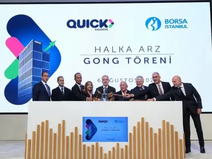 Quick Sigorta payları 76,60 TL fiyatla borsaya 'merhaba' dedi