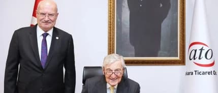 Rahmi Koç ve Semahat Arsel'den Ankara Ticaret Odası'na ziyaret