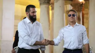 Şam'da Macron'un otelinin yakınında patlama meydana geldi
