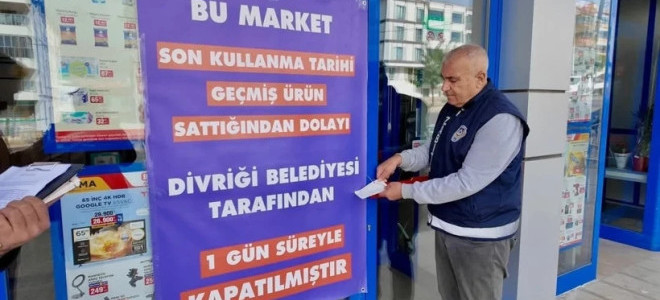 Son kullanma tarihi geçmiş ürün satan zincir markete geçici kapatma kararı