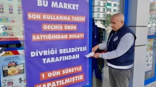 Son kullanma tarihi geçmiş ürün satan zincir markete geçici kapatma kararı