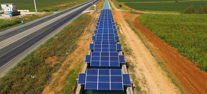 Sulama kanallarında güneş enerjisi dönemi