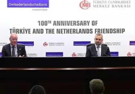 TCMB Başkanı Karahan, Hollanda Merkez Bankası Başkanı Knot ile bir araya geldi