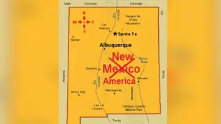 Trump, New Mexico'nun adını değiştirdiği bir harita paylaştı