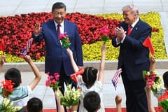Trump ve Çin Devlet Başkanı Şi Cinping Pekin'de bir araya geldi