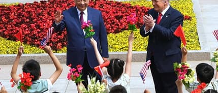 Trump ve Çin Devlet Başkanı Şi Cinping Pekin'de bir araya geldi