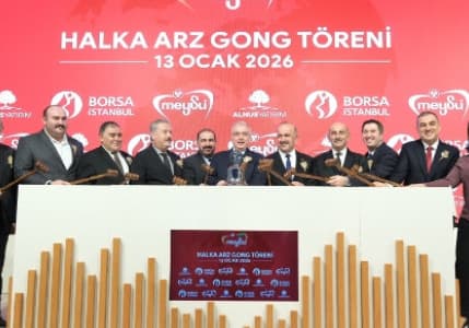 Yarım asırlık Meysu gong töreniyle borsaya giriş yaptı