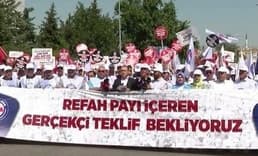 Zam teklifini yetersiz bulan Memur-Sen, 81 ilde eylem yaptı